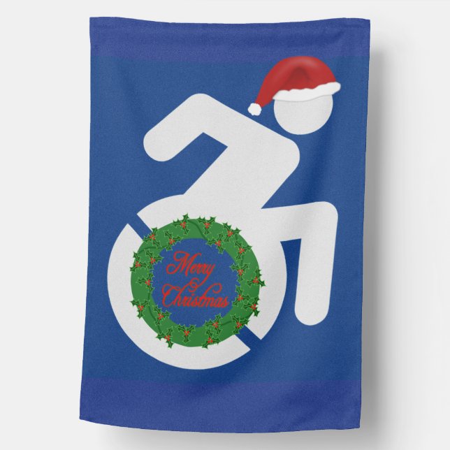 Christmas Handicapped House Flag (Front)
