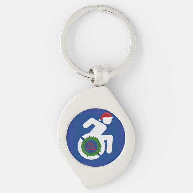 Christmas Handicapped Keychain (Front)