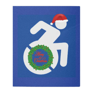 Christmas Handicapped Metal Print