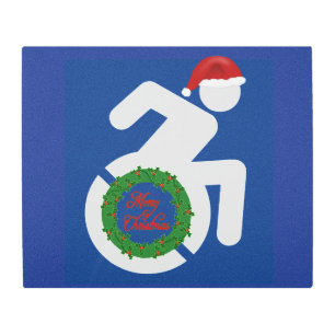 Christmas Handicapped Metal Print