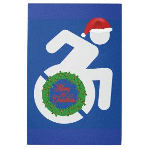 Christmas Handicapped Metal Print
