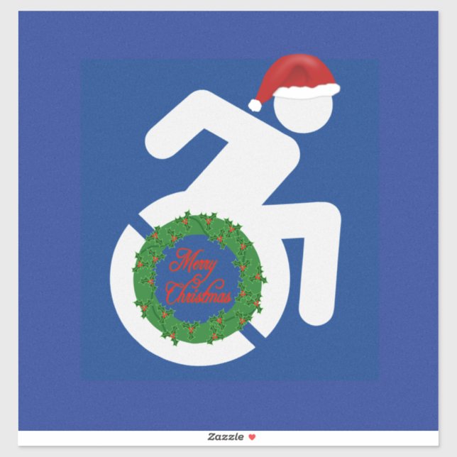 Christmas Handicapped Sticker (Sheet)