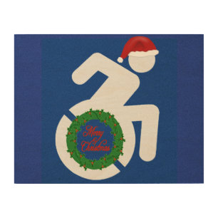 Christmas Handicapped Wood Wall Art