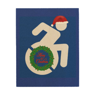 Christmas Handicapped Wood Wall Art