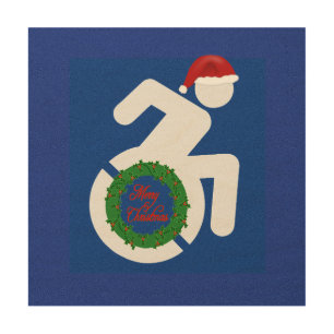 Christmas Handicapped Wood Wall Art