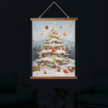 Christmas Hanging Tapestry<br><div class="desc">Transform your space into a holiday wonderland with our Christmas-themed tapestries! Featuring festive designs like snowflakes, Christmas trees, and Santa, these tapestries add a warm and cozy touch to any room. Perfect for creating a magical atmosphere in your living room, bedroom, or holiday party, they bring the spirit of Christmas...</div>