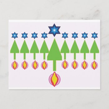 Christmas Hanukkah Chrismukkah Card by EvelynAndElayne at Zazzle