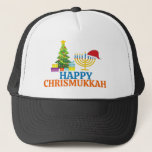 Christmas-Hanukkah Happy Chrismukkah Trucker Hat<br><div class="desc">Christmas-Hanukkah Merry Chrismukkah</div>