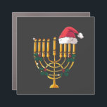 Christmas Hanukkah Jewish Santa Menorah  Car Magnet<br><div class="desc">hanukkah christmas mashup,  jewish holiday humor,  santa menorah,  interfaith christmas 2025,  hanukkah meets christmas,  funny jewish santa design,  menorah santa hat 2025,  christmukkah mashup,  jewish christmas fusion,  menorah holiday 2025</div>