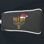 Christmas Hanukkah Jewish Santa Menorah  Golf Head Cover<br><div class="desc">hanukkah christmas mashup,  jewish holiday humor,  santa menorah,  interfaith christmas 2025,  hanukkah meets christmas,  funny jewish santa design,  menorah santa hat 2025,  christmukkah mashup,  jewish christmas fusion,  menorah holiday 2025</div>