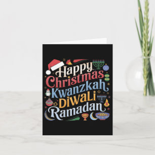 Christmas Hanukkah Kwanzaa Diwali Ramadan Card