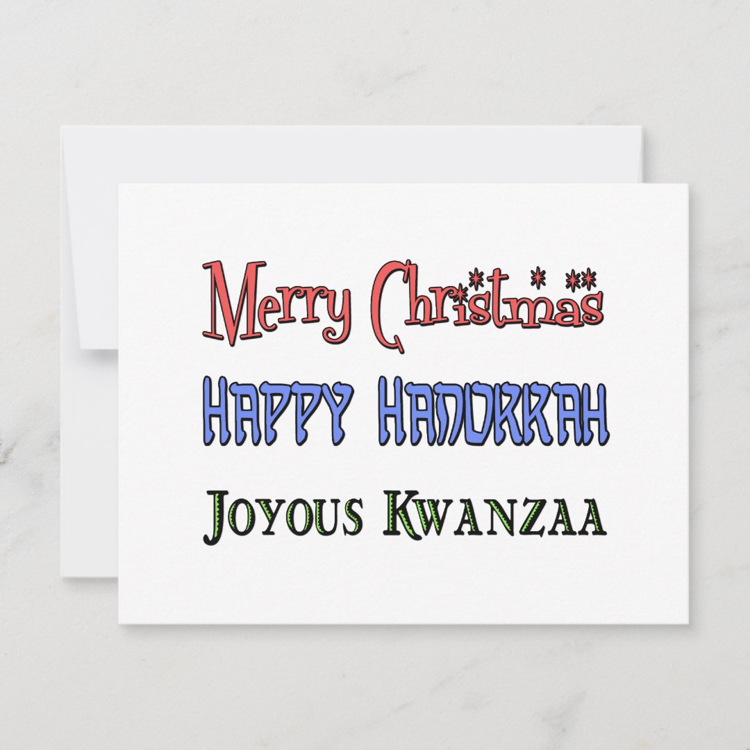 Merry christmas hanukkah kwanzaa commercial