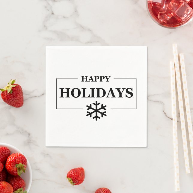 Christmas Happy Holiday Custom Gift Merry Xmas Napkins (Insitu)
