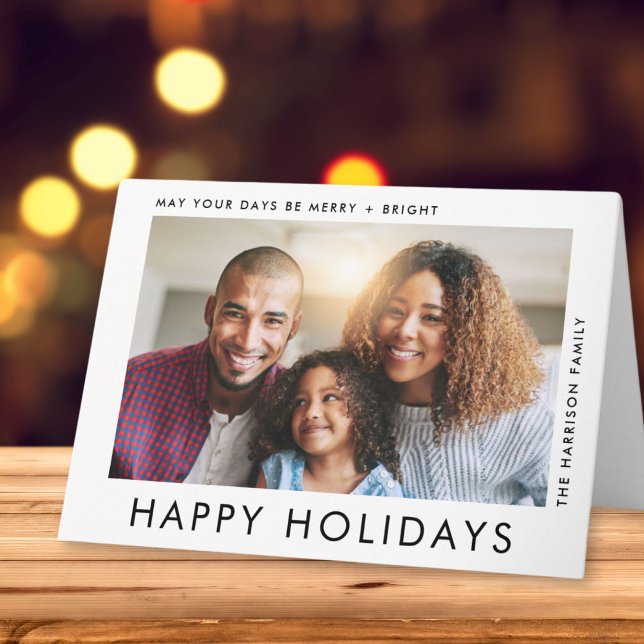 Christmas Happy Holidays Photo Card (Capture the joy, love & laughter shared with your family and friends in a card that's uniquely yours)
