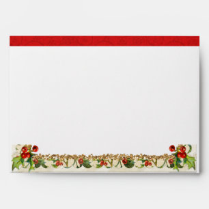 Christmas Happy Holidays Traditional Red Envelope