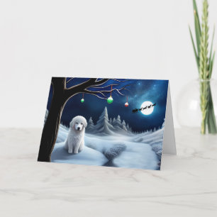 Christmas Happy Holidays with Great Pyrenees Dog Card