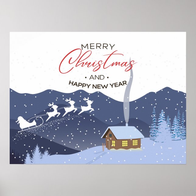 Christmas | Happy new year | Santa  Poster (Front)