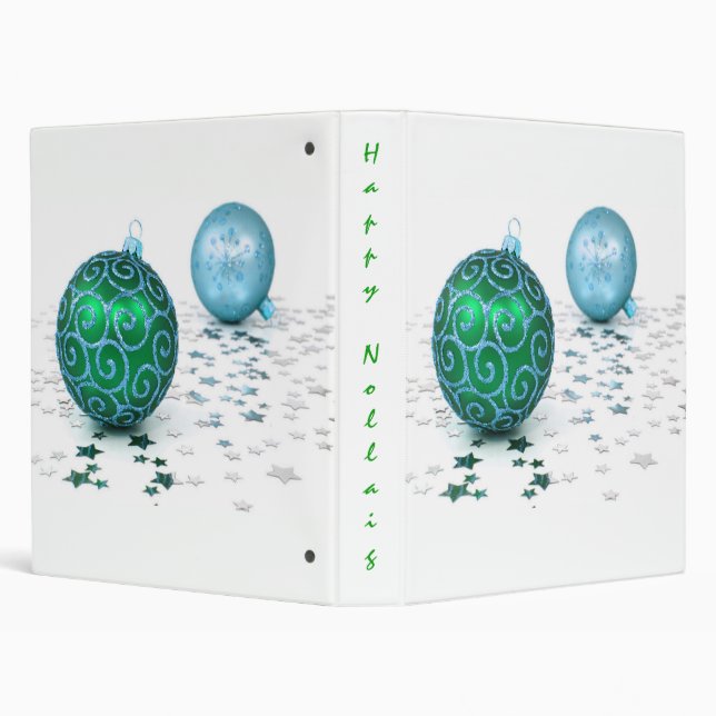 Christmas Happy Nollaig 3 Ring Binder (Background)