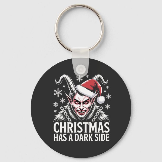 Christmas Has a Dark Side Keychain (Front)