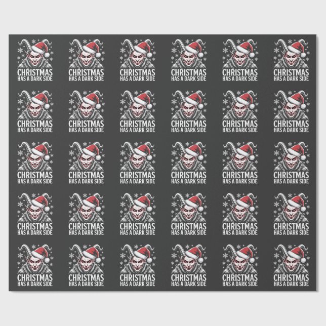 Christmas Has a Dark Side Wrapping Paper (Flat)