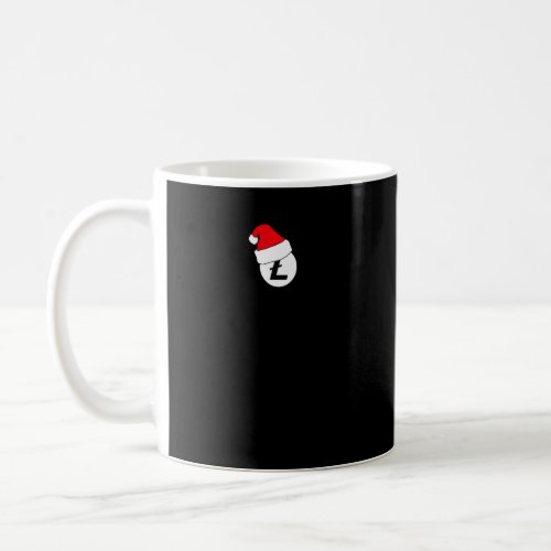 Christmas Hat Crypto Currency Litecoin Digital Coi Coffee Mug