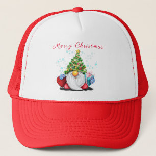 Christmas Hat Gnome with Gifts