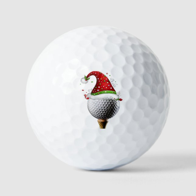 Christmas Hat Magic Golf Balls (Front)