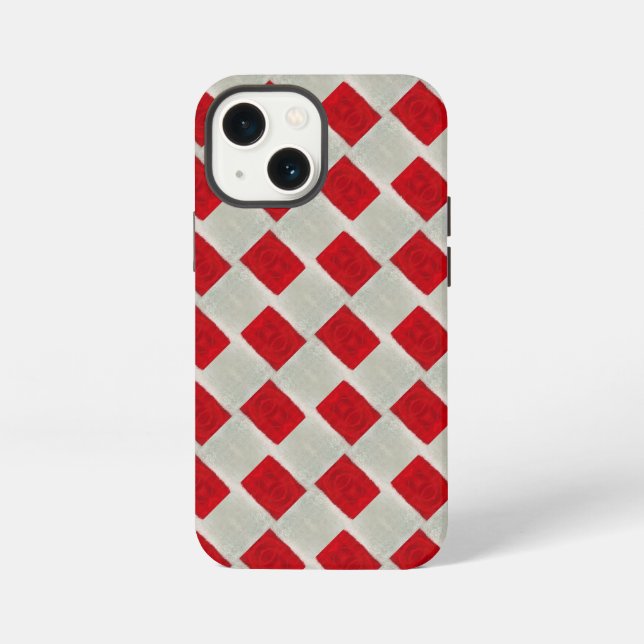 Christmas hat pattern iphone case (Back)