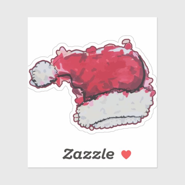 Christmas Hat Sticker (Sheet)