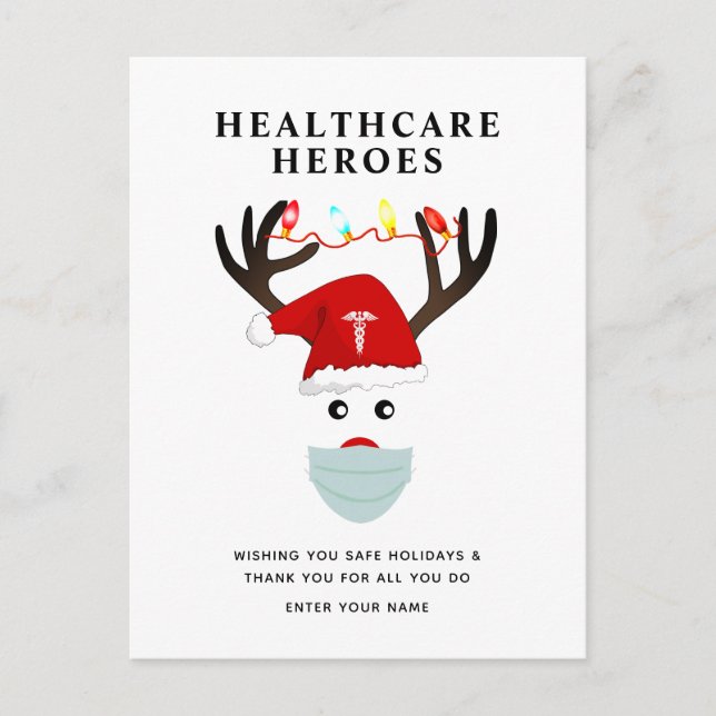 Christmas Healthcare Heroes Thank You Holiday (Front)