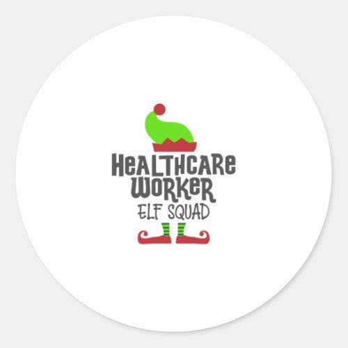 Christmas Healthcare Worker health care Classic Round Sticker