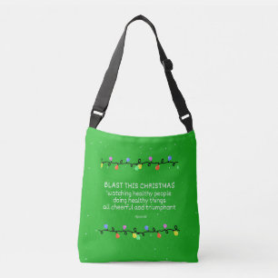 Christmas Healthy People Doing Healthy Things Crossbody Bag