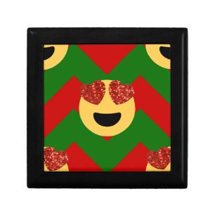 christmas heart eye emoji gift box