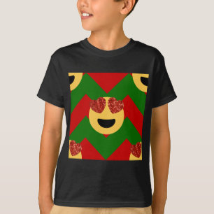christmas heart eye emoji T-Shirt