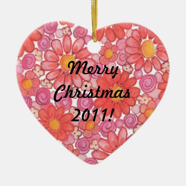 Christmas Heart Ornament (Front)
