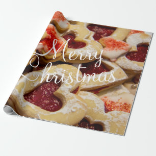 Christmas Heart Shaped Sugar Cookie Wrapping Paper