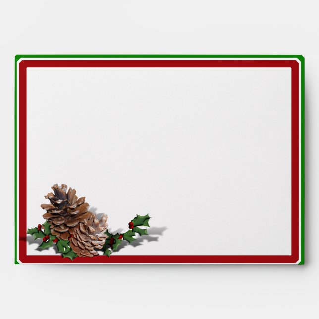 Christmas Heart Wreath Envelope (Front)