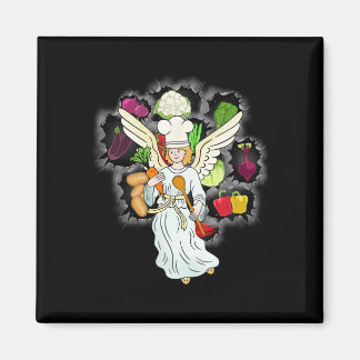 Christmas Heavenly Cooking Vegetables Kitchen Chef Magnet