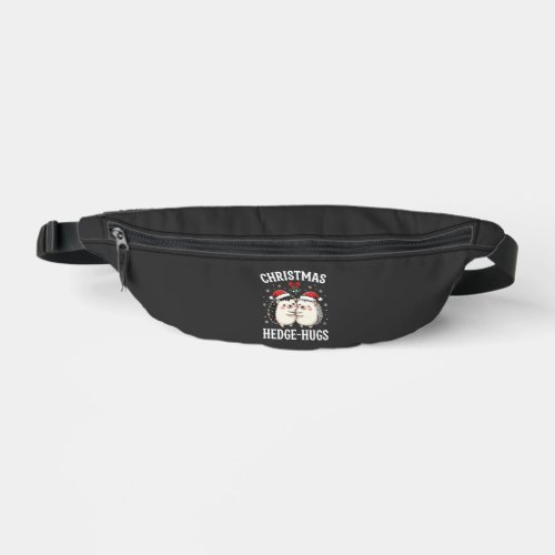 Christmas Hedge-Hugs Cute Hedgehog Holiday Fanny Pack