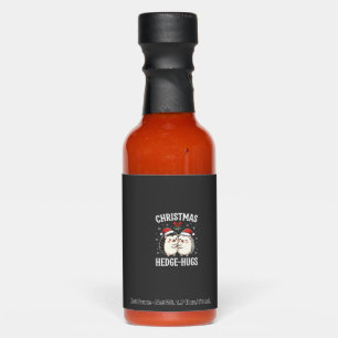 Christmas Hedge-Hugs Cute Hedgehog Holiday Hot Sauces