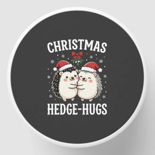Christmas Hedge-Hugs Cute Hedgehog Holiday Mini Candle Favors