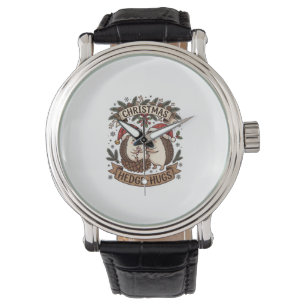 Christmas Hedge Hugs Hedgehogs Santa Hats Snowflak Watch