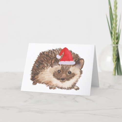 Christmas Hedgehog christmas card