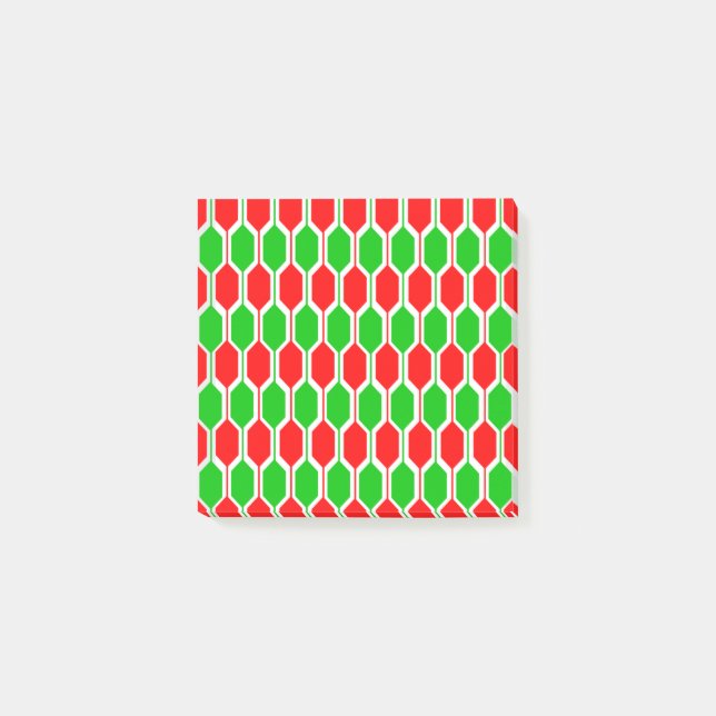 Christmas Hexagons Post-it Notes (Front)