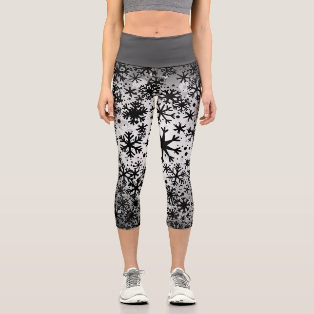 Christmas High Waisted Capris (Front)