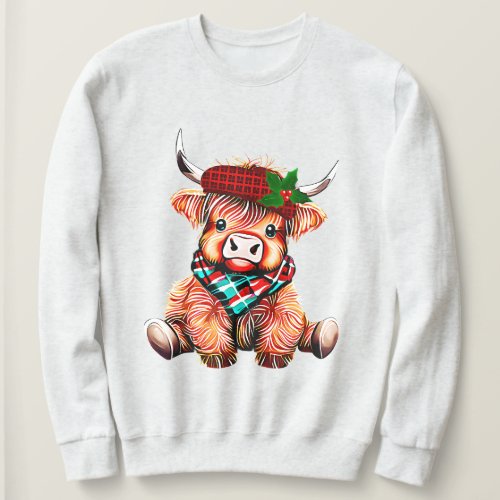 Christmas Highland Cow Sweatshirt