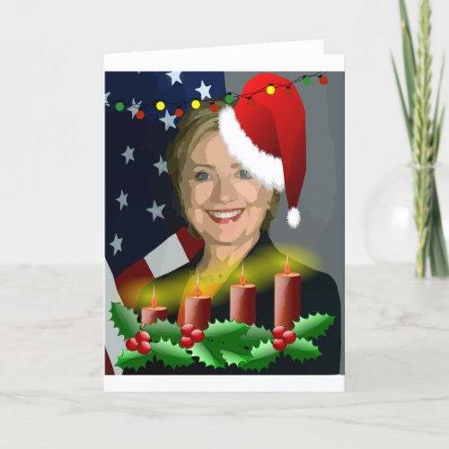 christmas hillary clinton holiday card