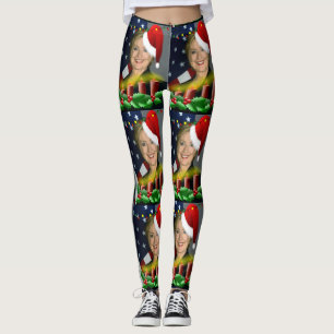 christmas hillary clinton leggings