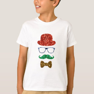 christmas hipster mustache T-Shirt