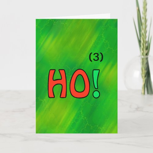 Christmas Ho3 Math Greeting Card